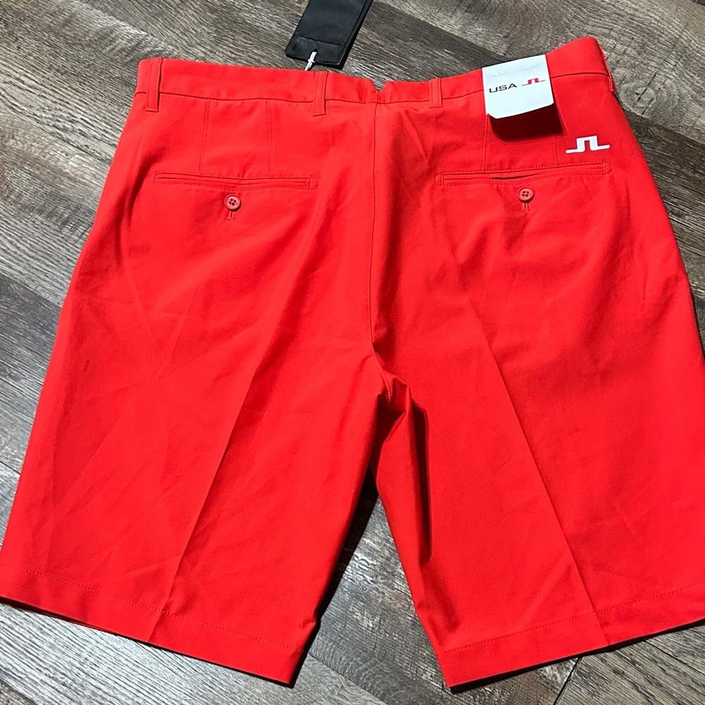 J.Lindenberg Red USA Men's Shorts 10” inseam - Picture 2 of 6